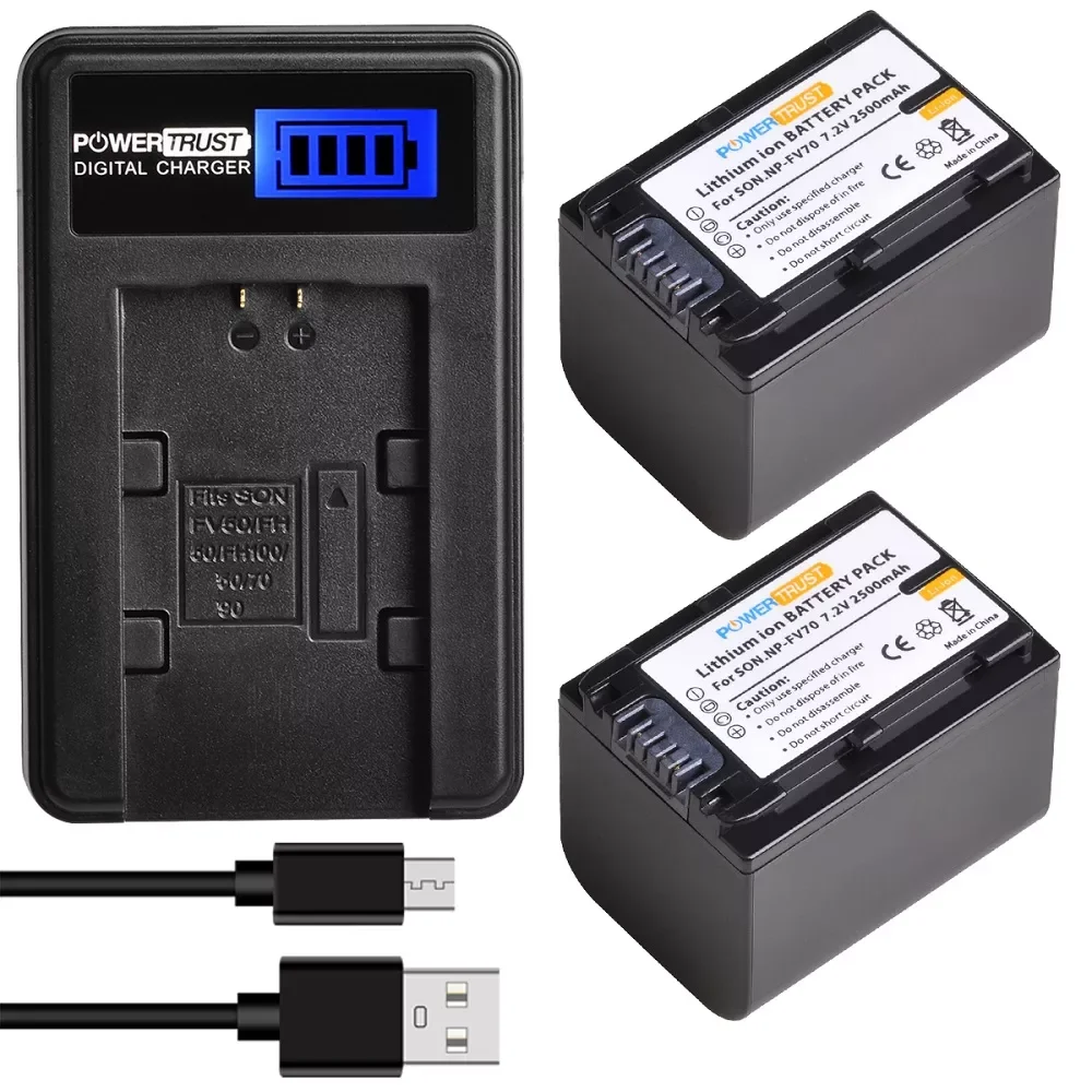 

NEW NP-FV70 Battery/ Charger for Sony FDR-AX53 AX700 AX33/B, HDR-CX455/B CX675/B CX900 PJ340 PJ540 PJ670/B PJ810 Handycam Camcor
