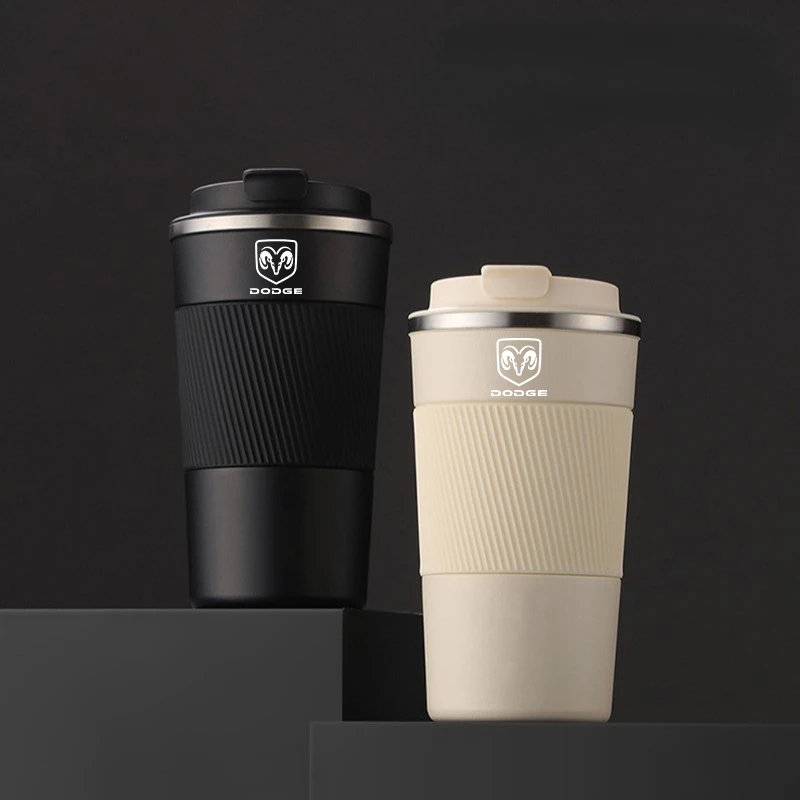 

500ML Car Coffee Mug Stainless Steel Thermos Bottle Cold Drink Coffee Cup For Dodge Journey Ram 1500 Challenger Caliber Charger