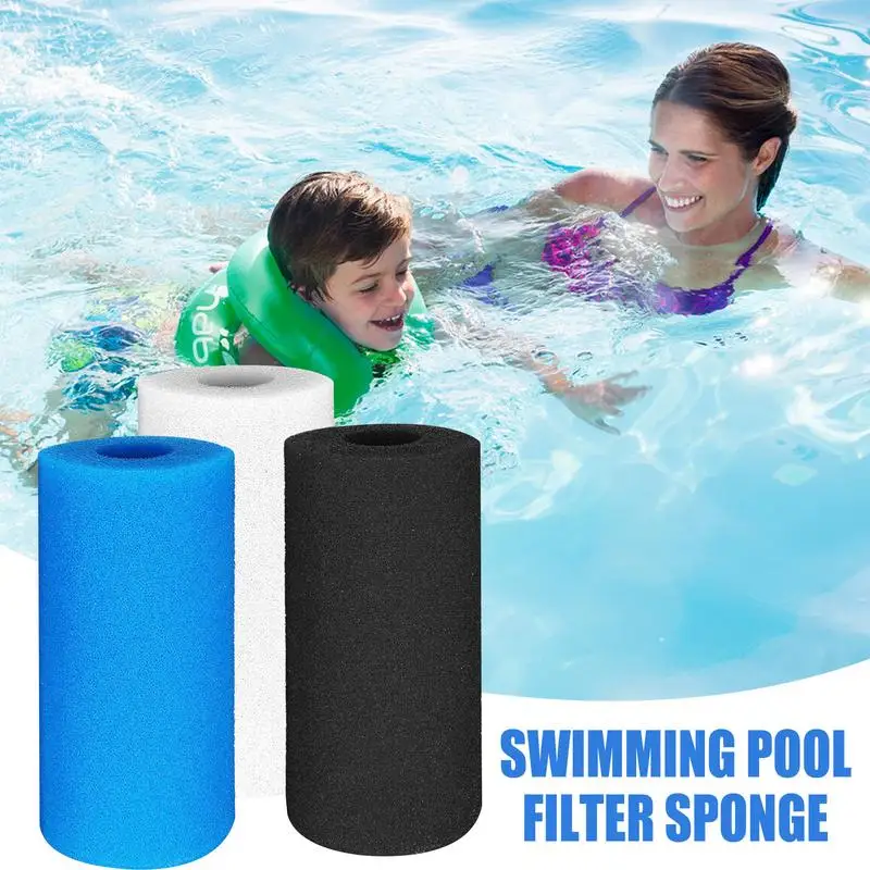 

3 Pcs Reusable Pool Filters Swimming Pool Sponge Filter Type A Washable Foam Hot Tub Filter Cartridge For Pools Hot Tubs