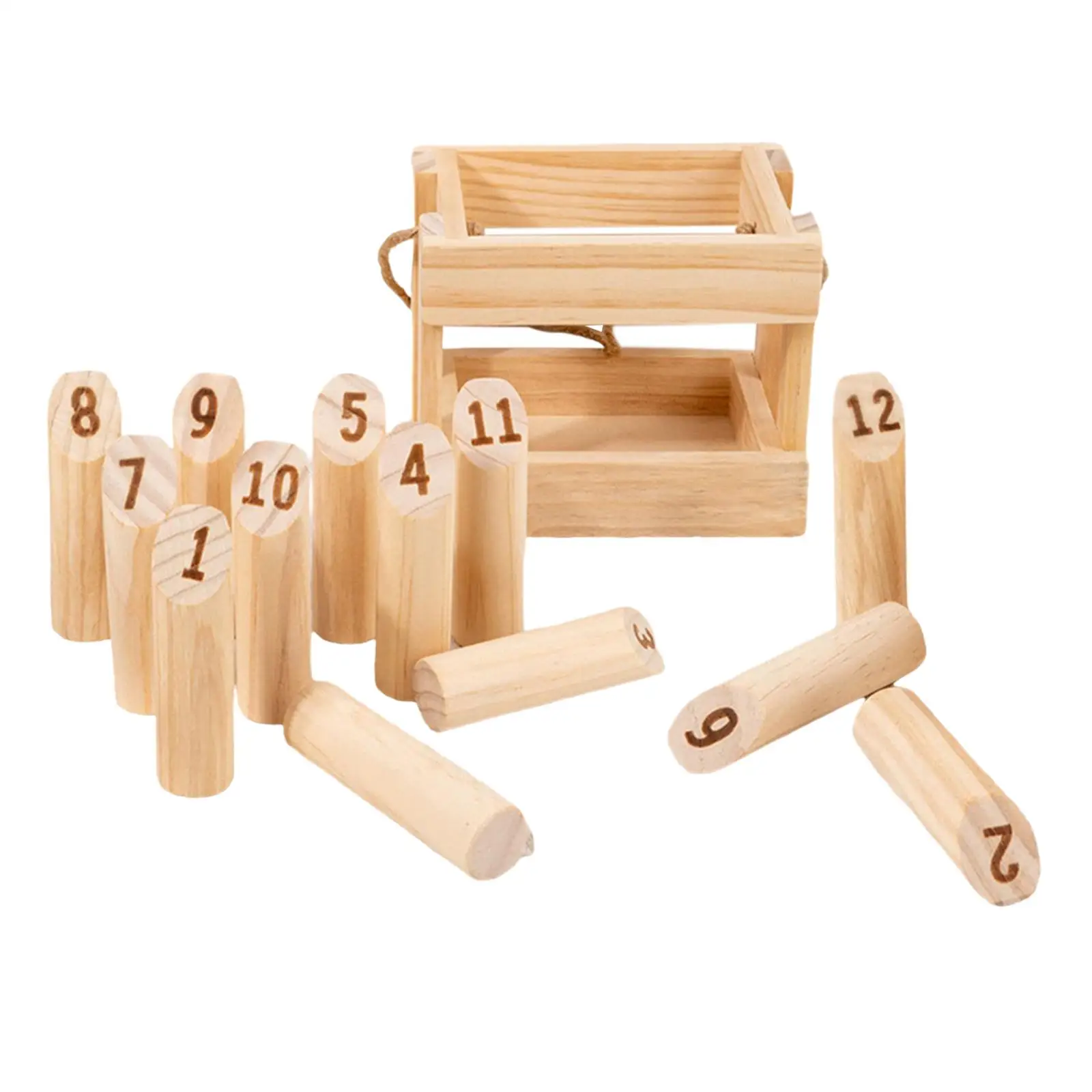 Пронумерованные блоки для бросания игры разбросанные 12-шт. булавки