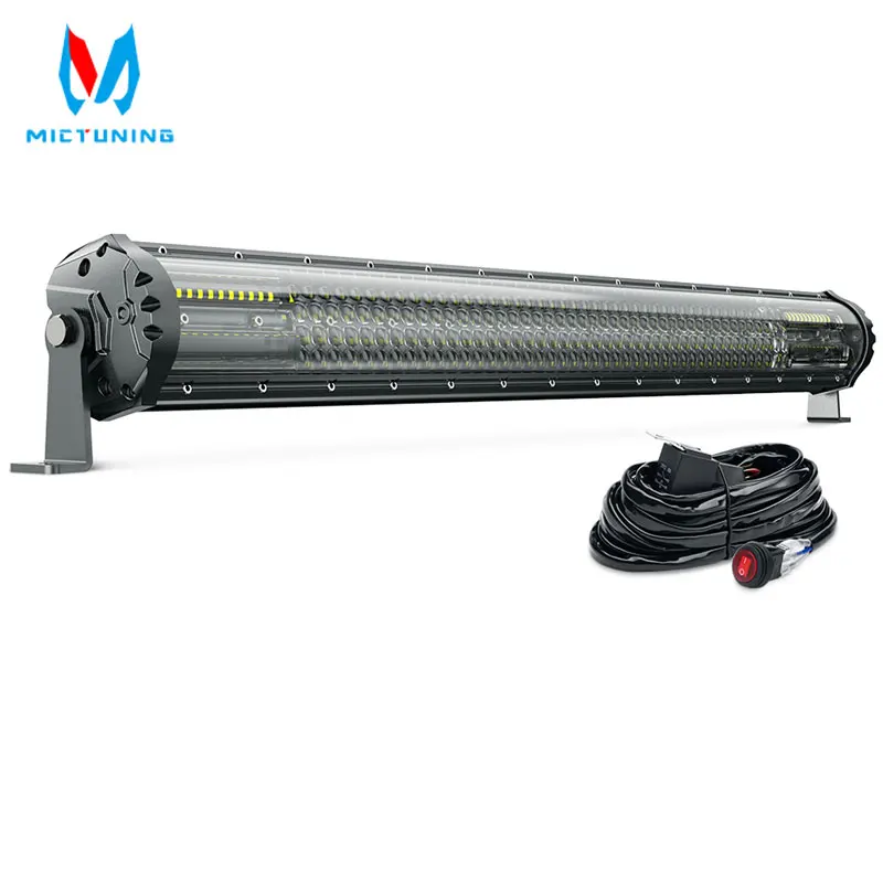 

MICTUNING 32-дюймовый M2 аэродинамический водонепроницаемый четырехрядный светодиодный светильник для трактора 12 В 24 В 4X4 внедорожный квадроцикл грузовик светодиодный рабочий свет бар