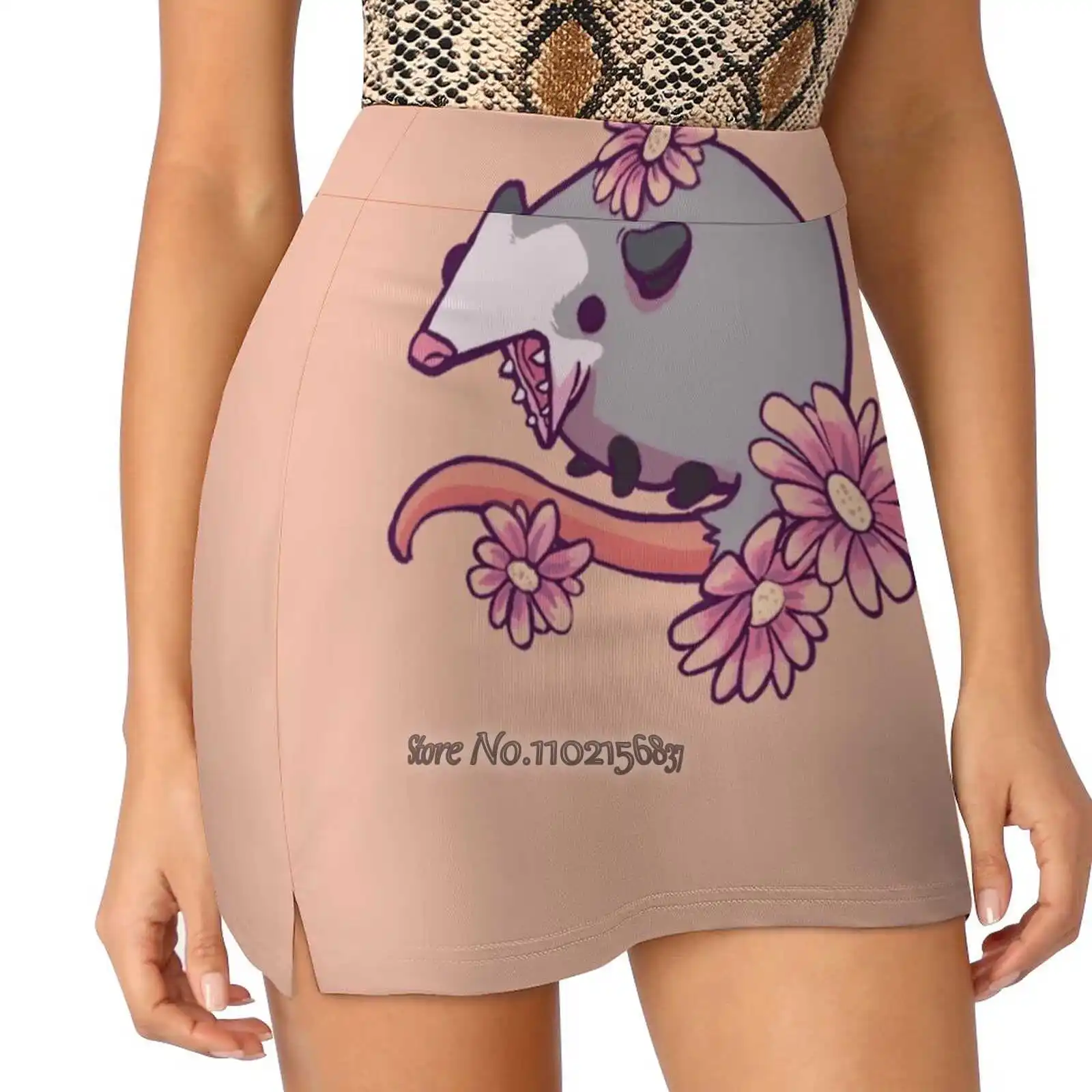 

Skr Юбка-карандаш женская из двух частей, с цветочным принтом