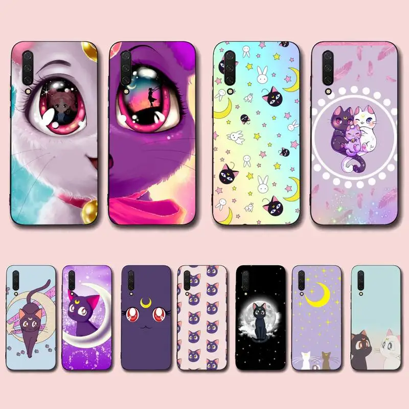 

BANDAI Sailor Moon cat Phone Case for Xiaomi mi 5 6 8 9 10 lite pro SE Mix 2s 3 F1 Max2 3