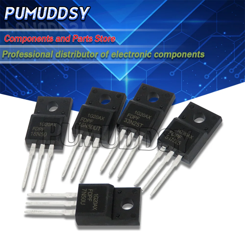 10 шт FDPF18N50 TO-220F 18N50 FDPF51N25 TO220F 51N25