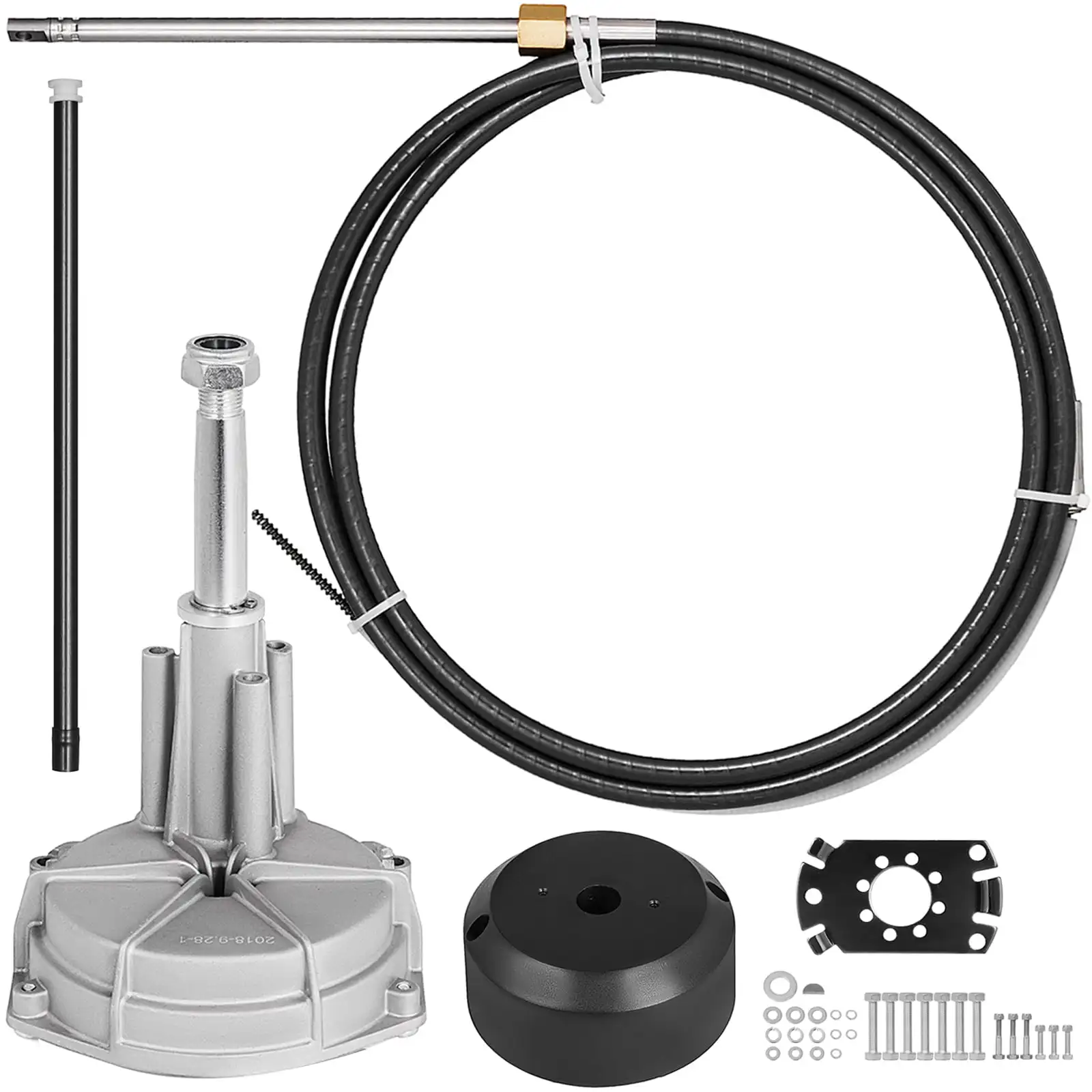 

Outboard Boat Steering 13 Ft. Cable Kit 3/4 In. Tapered Shaft, Boat Accessories