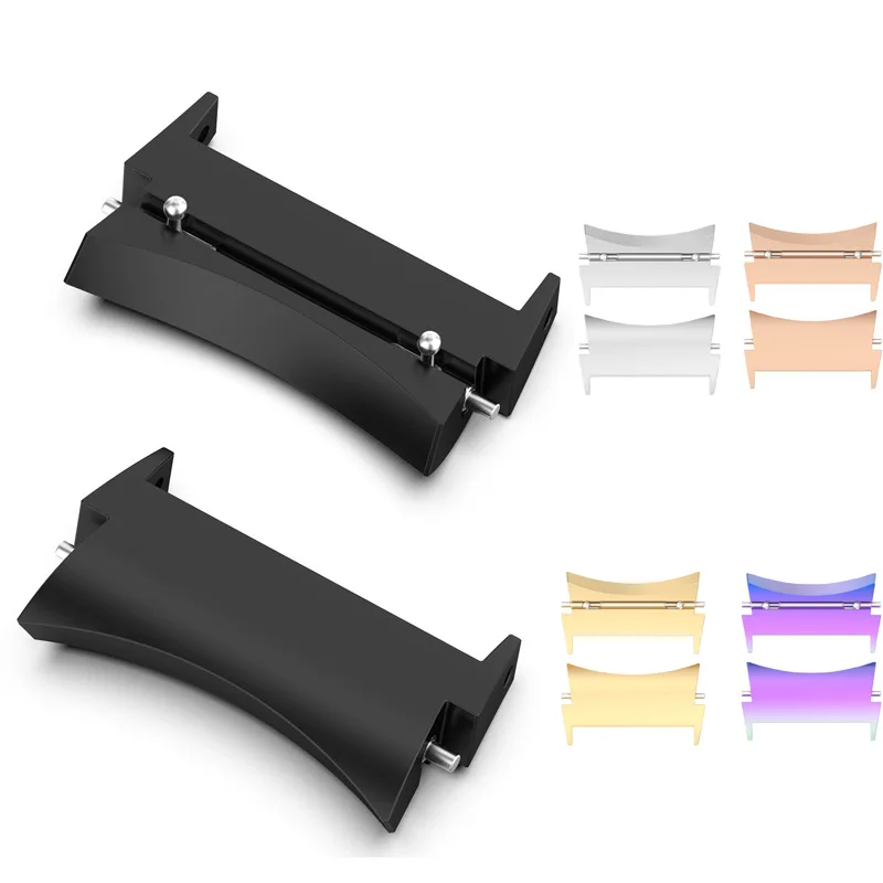 

2pc Metal Connector For Samsung Galaxy Watch6 Classic/Watch5 pro Watch Band Accessories for Galaxy Watch4 Classic Steel No Gaps