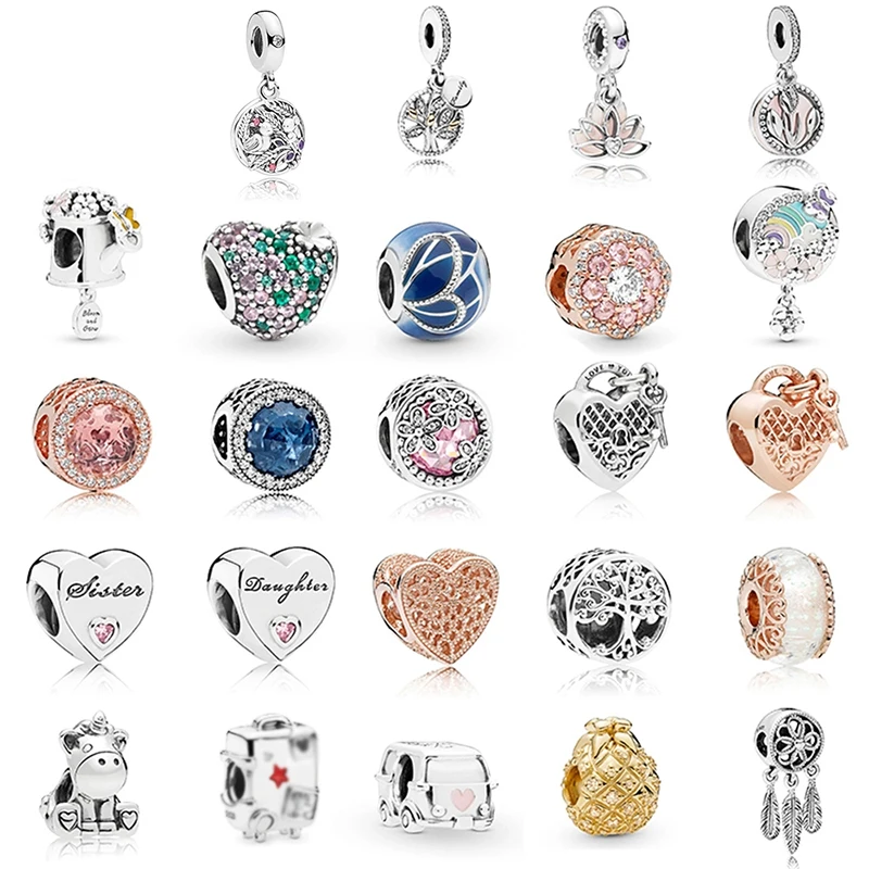 

Ожерелье из серебра S925 пробы на День Матери подвеска в форме сердца брелок ананас очаровательное Оригинальное модное женское украшение