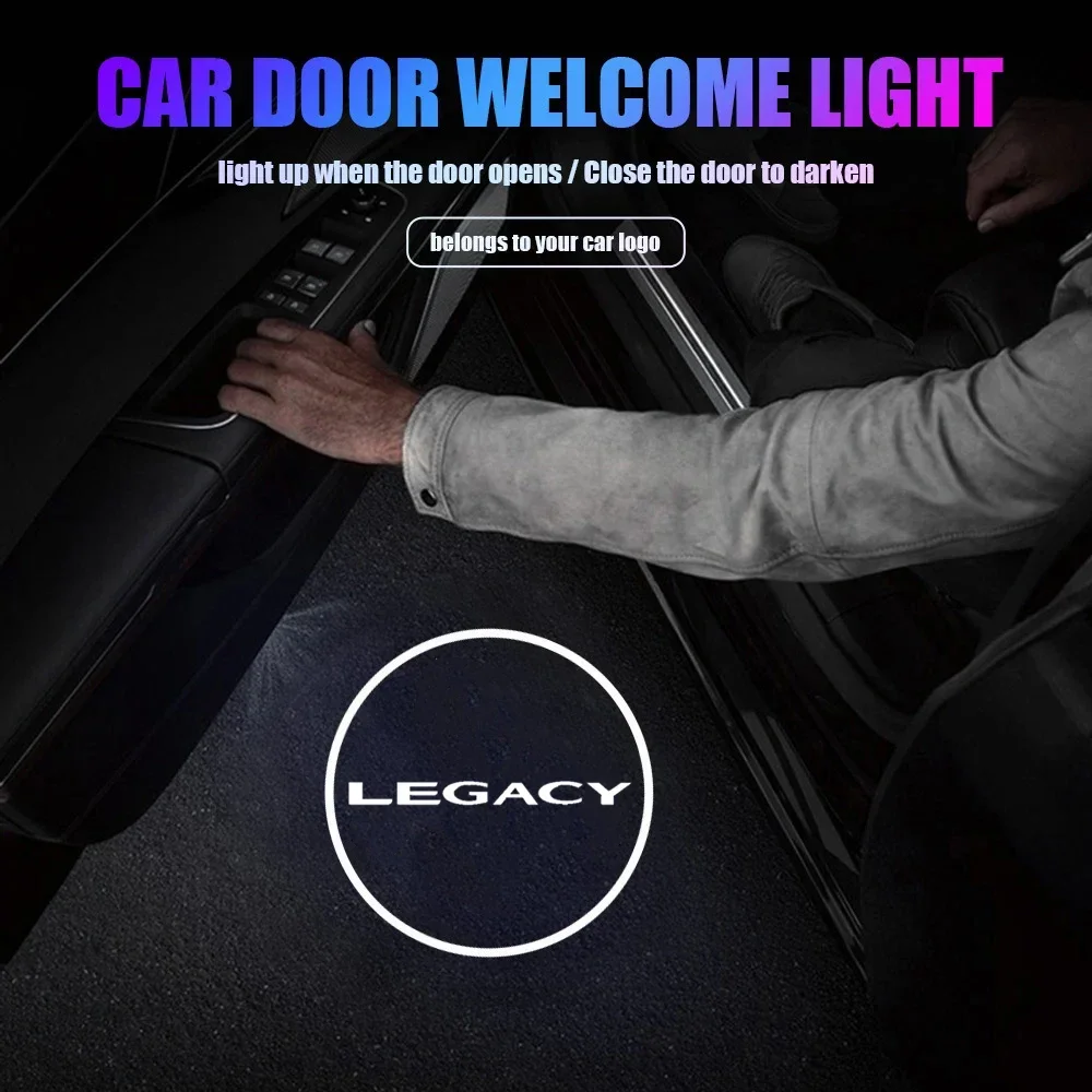 2 шт. для Subaru Legacy BE BH 2010-2017 светодиодные дверные приветственные огни призрачного