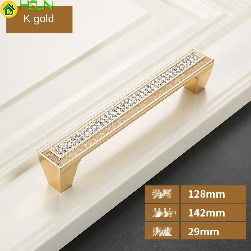 Современная дверь шкафа из цинкового сплава KTV Золотая маленькая ручка
