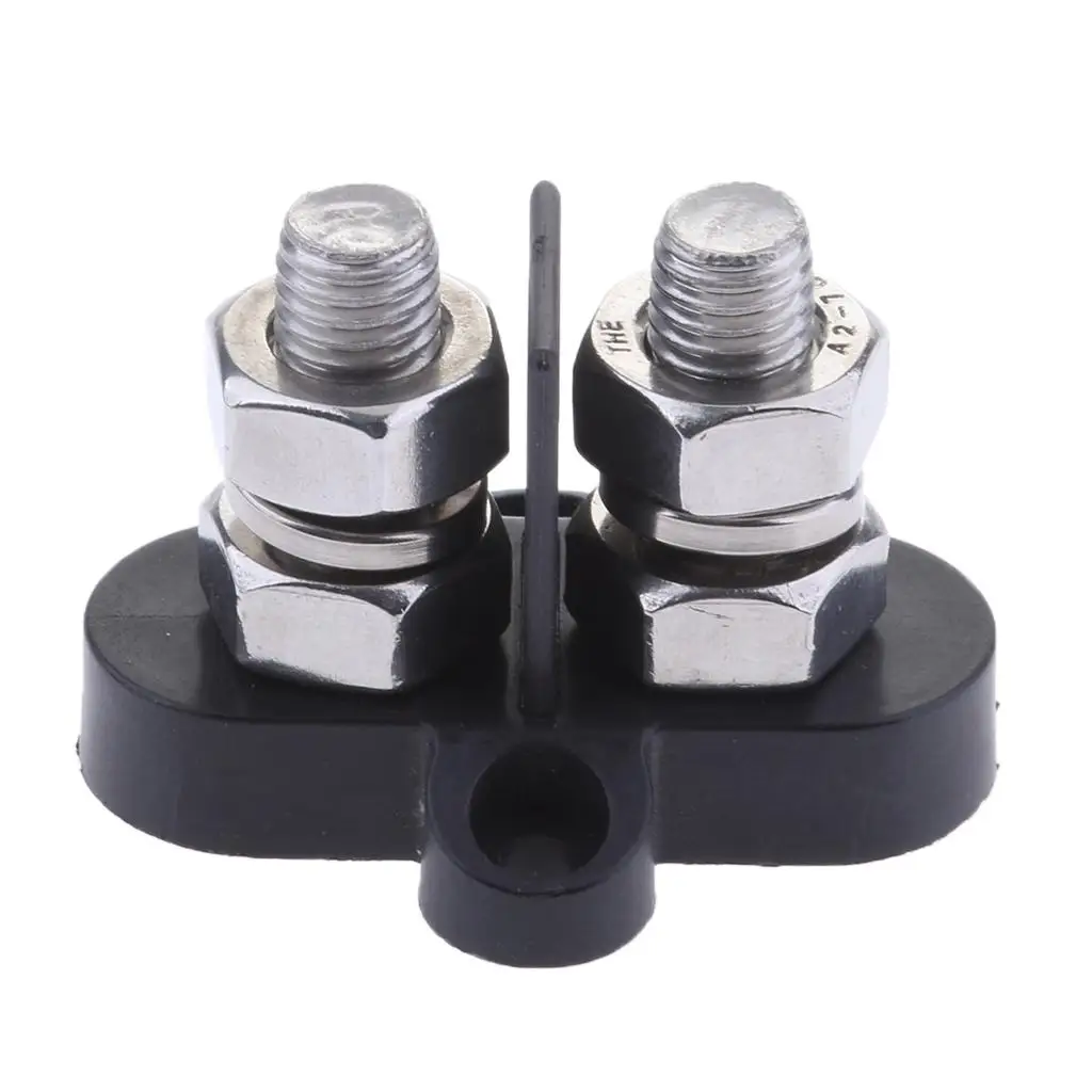 

10mm Black Junction Block Insulated Terminal Dual Stud &Spacer