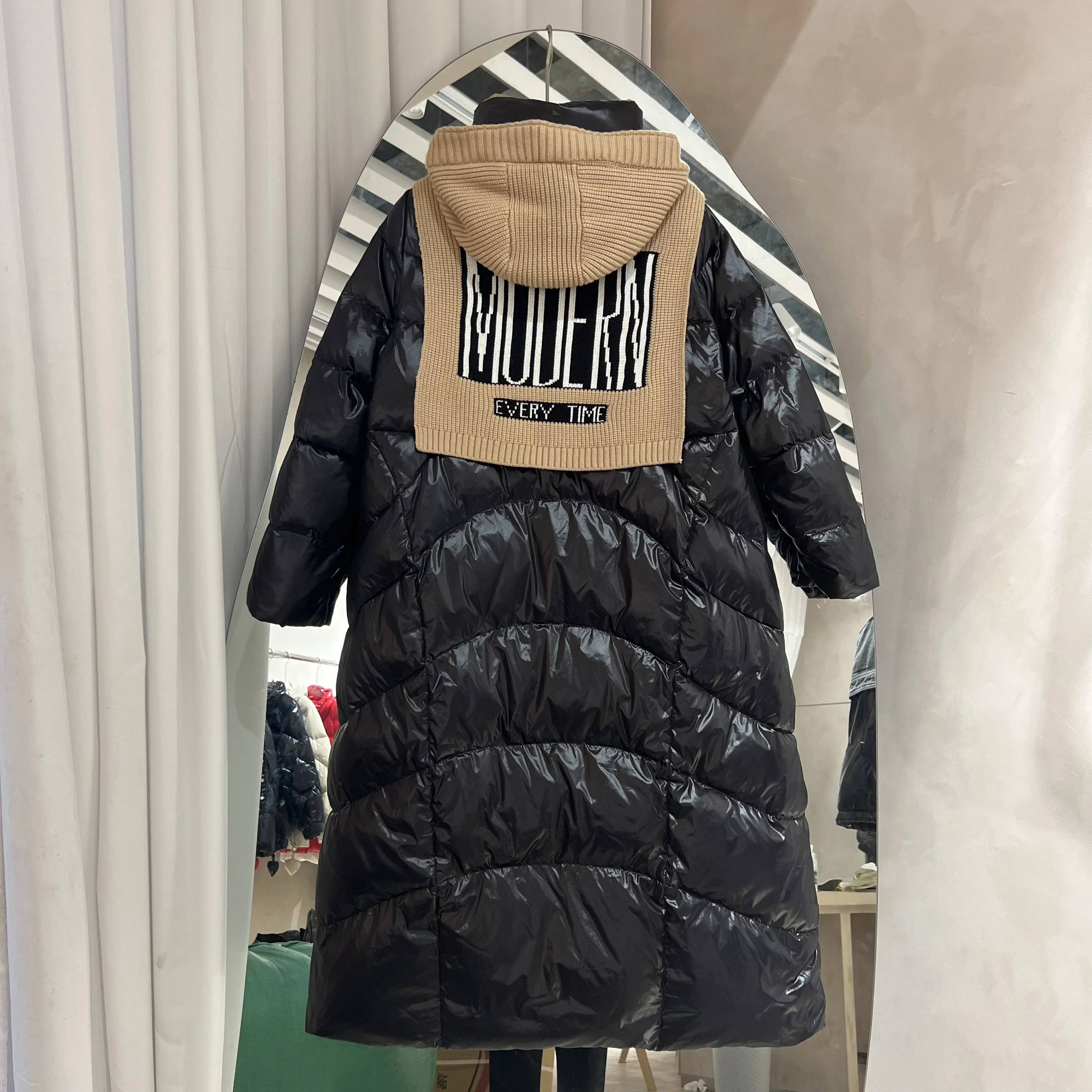 New Women Long Down Jacket Casual Style Autumn Winter Coats And Parkas Female Outwear