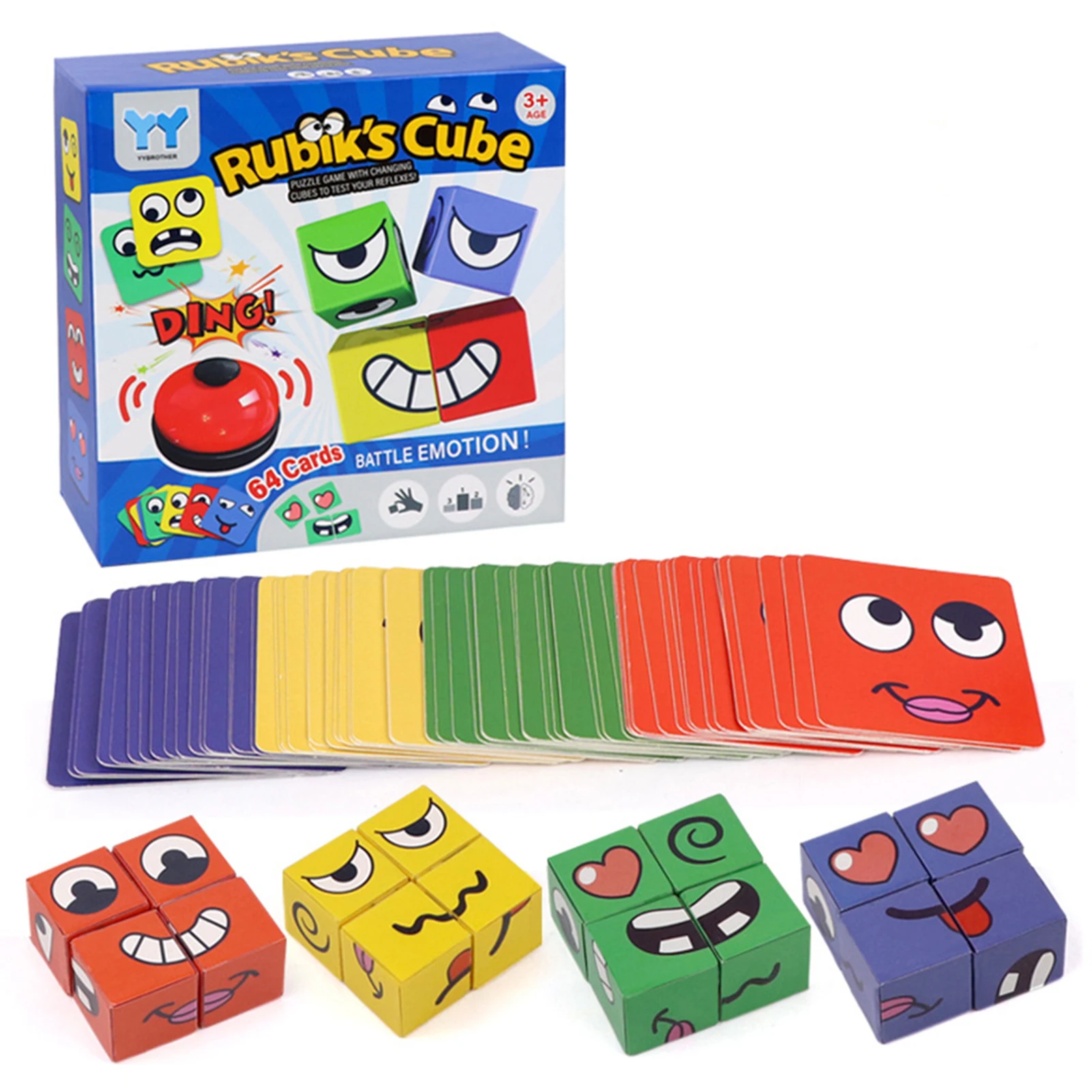 

Face Changing Building Blocks Cartoon Fun Cute Puzzle Toy For Children