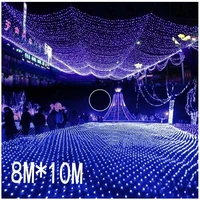 led net string light 10x8m 6x4m 3x3m 3x2m 1 5x1 5m 8 modes 110v 220v fairy decorative lights christmas wedding park decoration