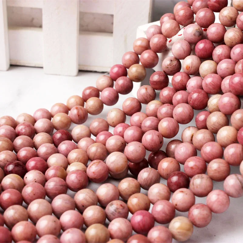 

4 6 8 10 12mm Natural Mahogany Striped Stone Loose Beads Suitable For DIY Jewelry Accessories Making Bracelet Necklace Earring
