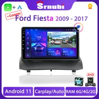 for ford fiesta 2009 2014 android 11 car radio multimedia video player 2din 4g gps navigation carplay stereo dvd auto audio