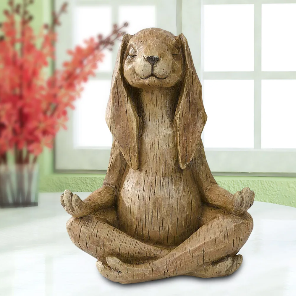 

Игрушечная фигурка медитации Eabbit коллекция кролик медитационные куклы настольное украшение для пасхальных украшений для детей