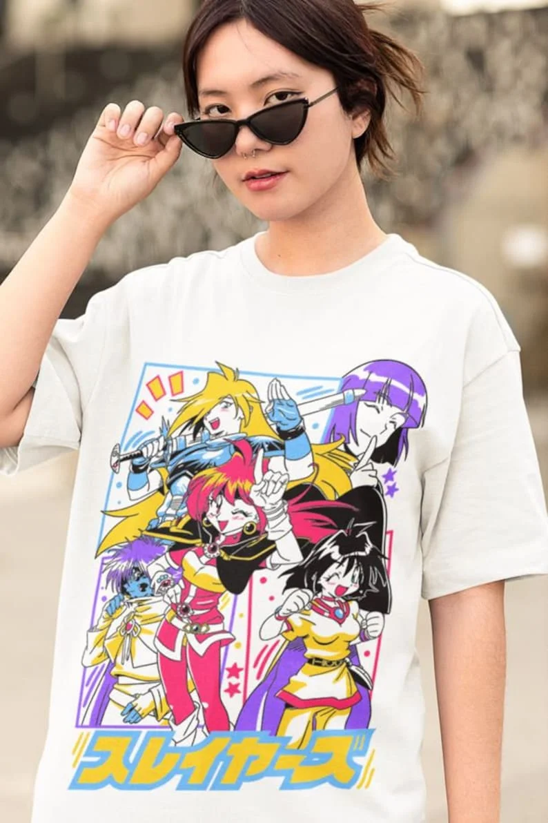 Ретро футболка унисекс с принтом из мультфильма slinks Naga змея рубашка Lina Reverse манга