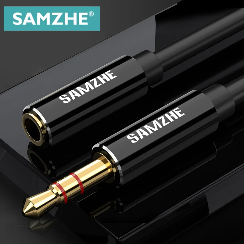 

SAMZHE Jack 3.5mm Audio Extension Cord Aux Cable Extender Male to Female for Headphone Laptop Music Player