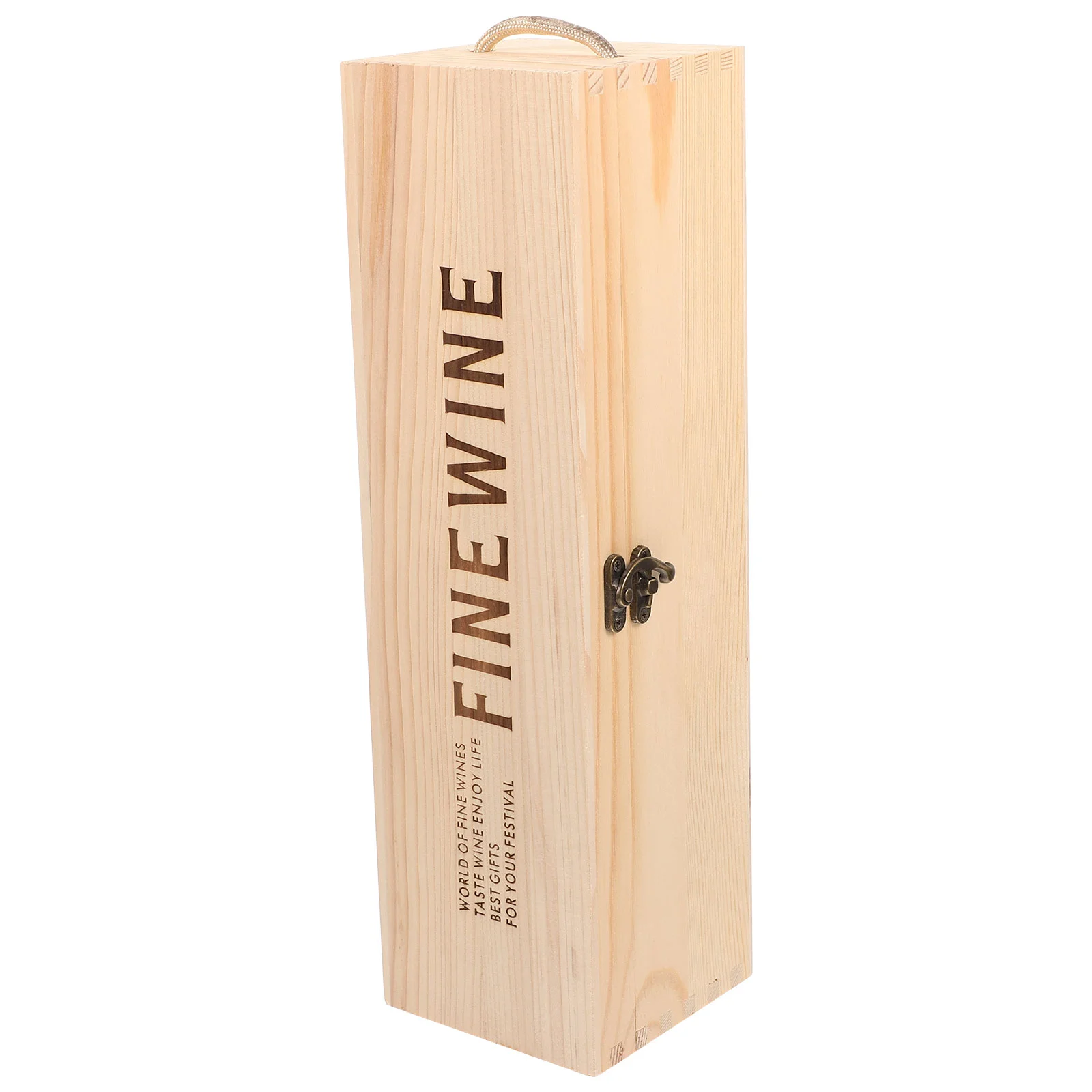 

Box Wooden Gift Bottle Boxes Champagne Storage Wood Giftssingledecorative Case Shipping Rustic Carrier Vintage Crates