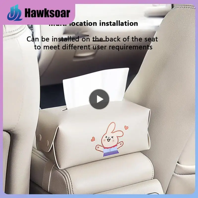 

Tissue Case Portable Rabbit Car Use Tissue Case Multifunctional Universal Paper Case Car Supplies Car Tissue Case Durable