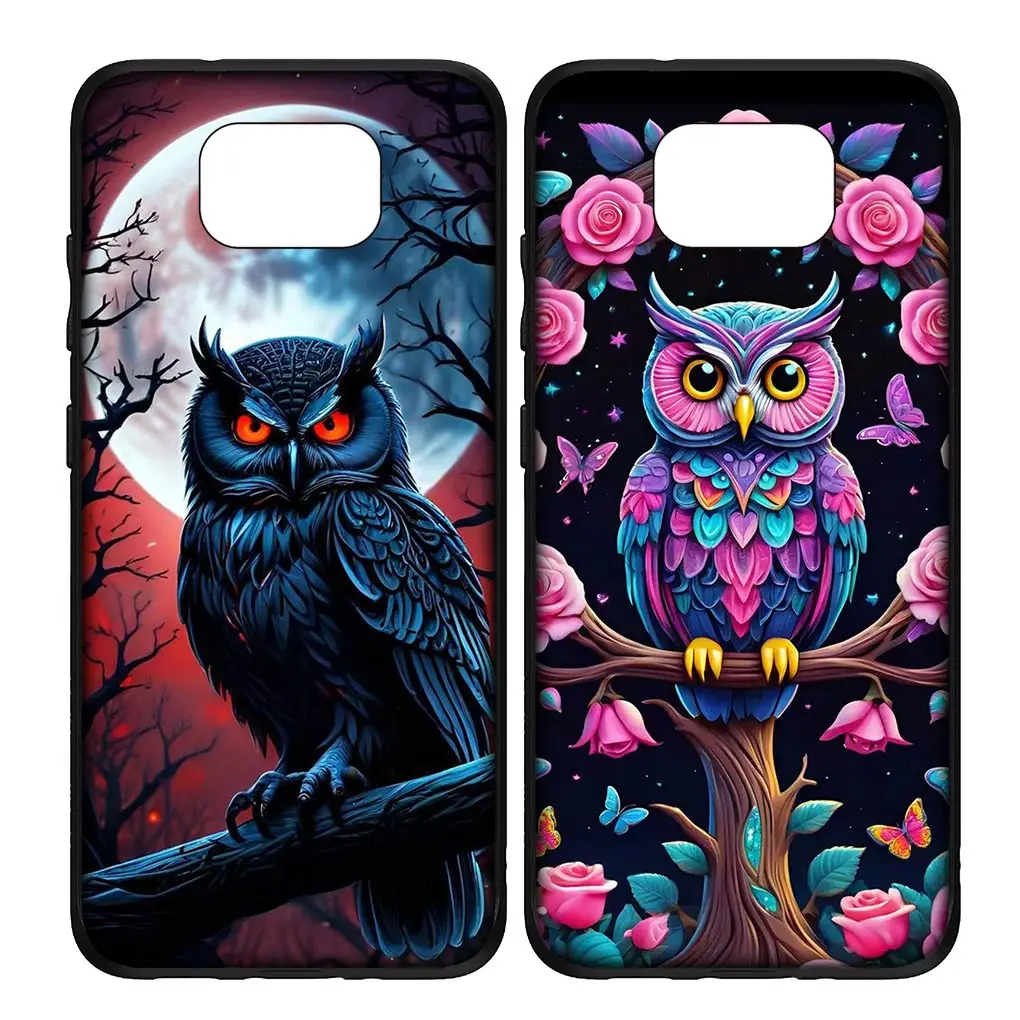 Cartoon Owl Anime Flexible Phone Cover Case for Samsung Galaxy S22 S21 S20 Fe Ultra S8 Plus + S7 Edge M15 Soft Coque