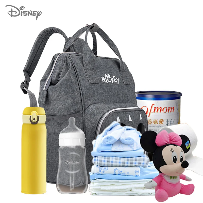 Новинка 2022 Сумки Disney для женщин вместительная сумка подгузников с USB рюкзак мам и
