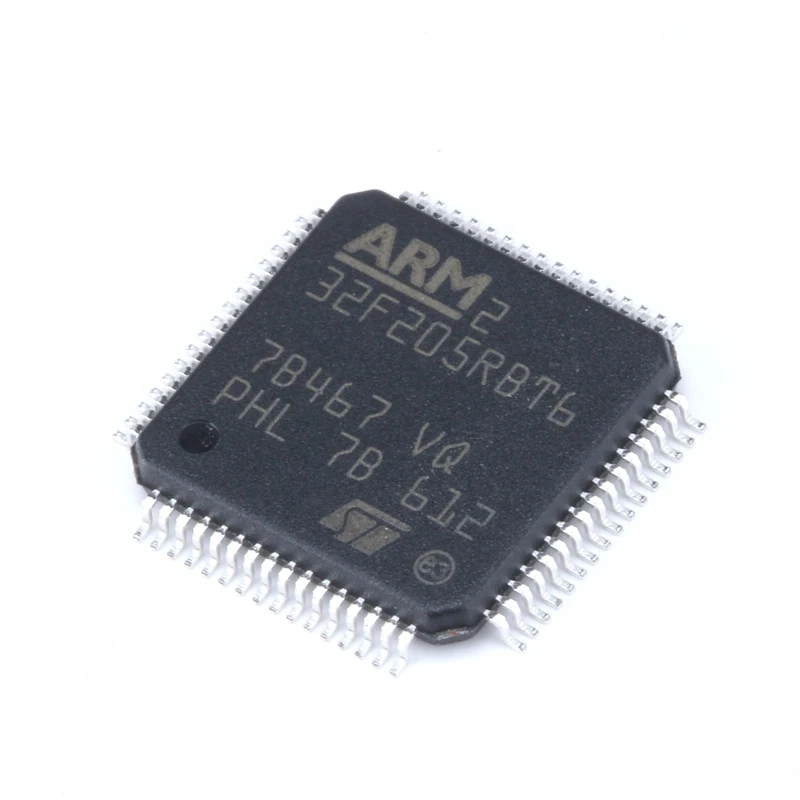 

10PCS/Pack New Original STM32F205RBT6 LQFP-64 ARM Cortex-M3 32-bit microcontroller MCU