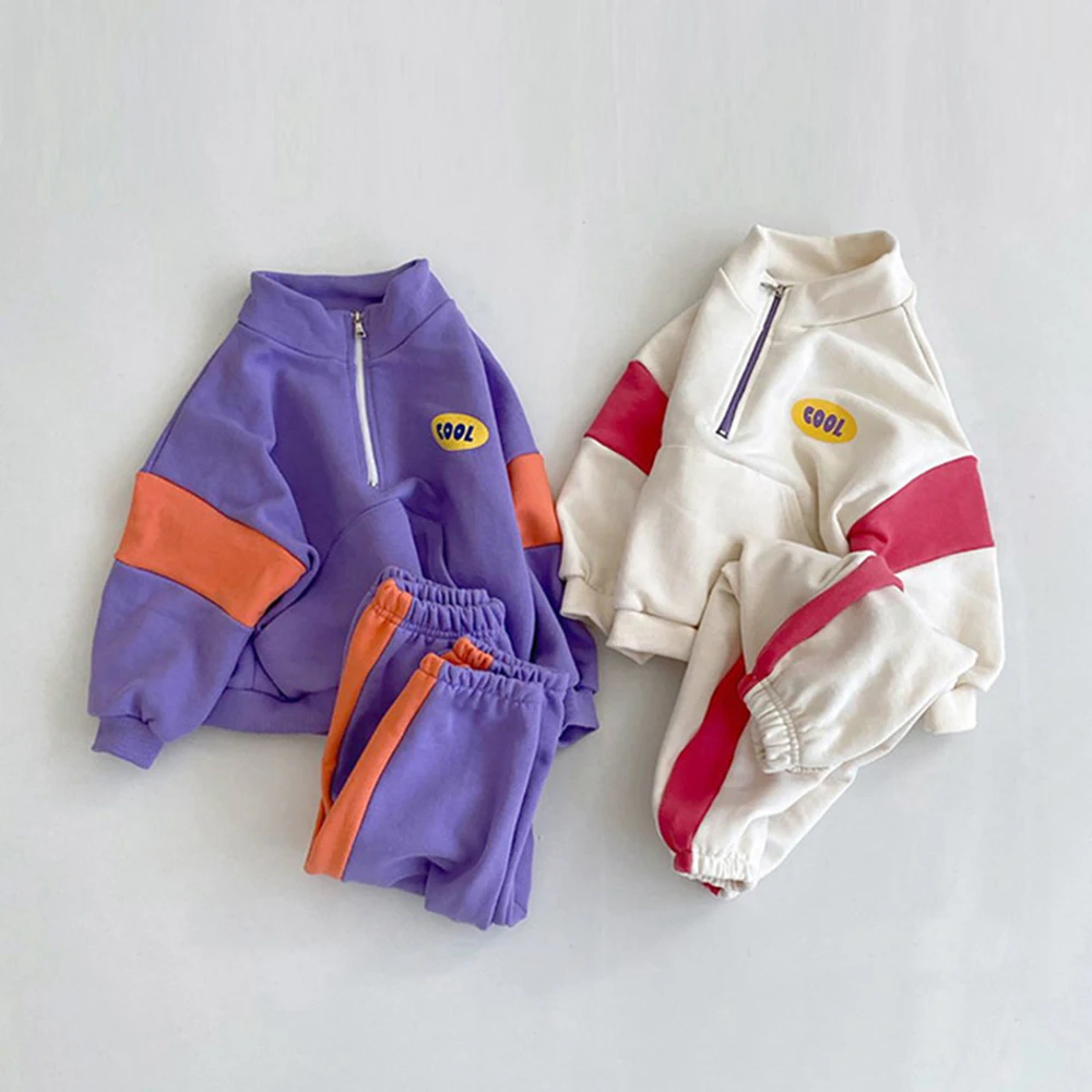 

Melario Children Clothing Set Autumn New Boys Girls Sweatshirt Suit Baby Sports Pants Set Casual Kids Long Sleeve Clothes Sets