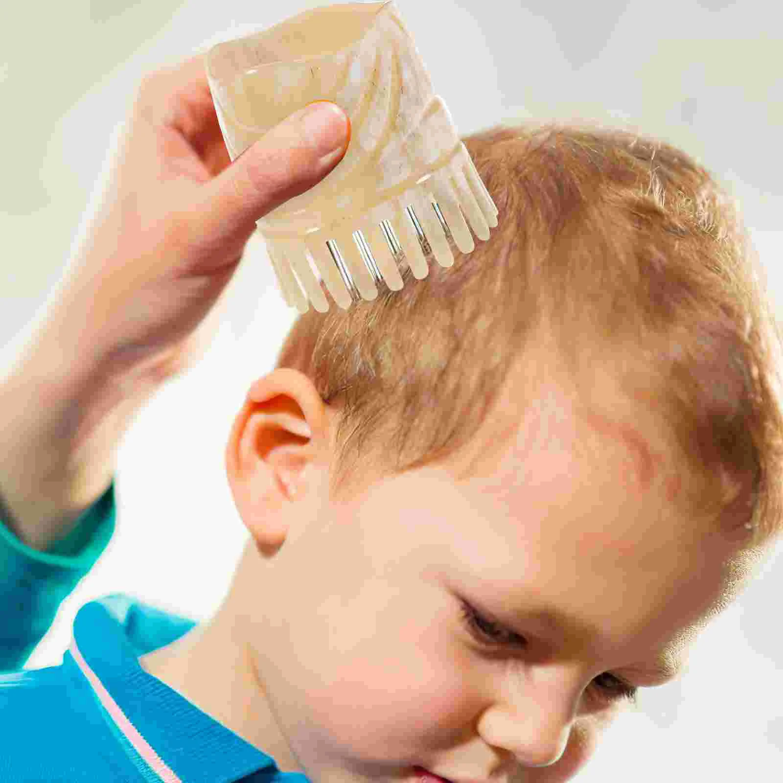 Массажная расческа Шампунь с роговым наконечником Anticaida Массажер для головы