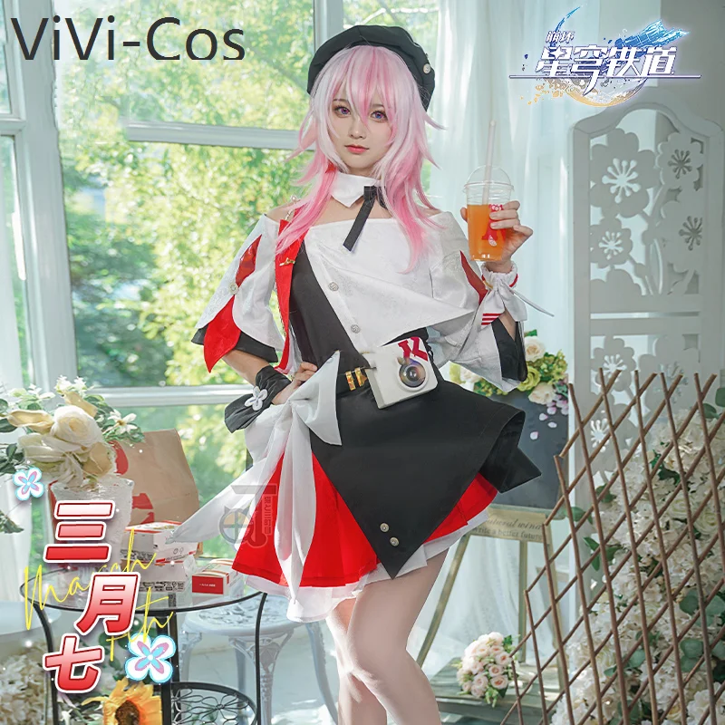 

Костюм для косплея ViVi-Cos Honkai: Star Rail March 7, милый костюм для косплея, Женский костюм для ролевых игр на Хэллоуин