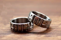 titanium alloy ring cnc made women men finger rings can be fitted with 1 56 tritium tube gift