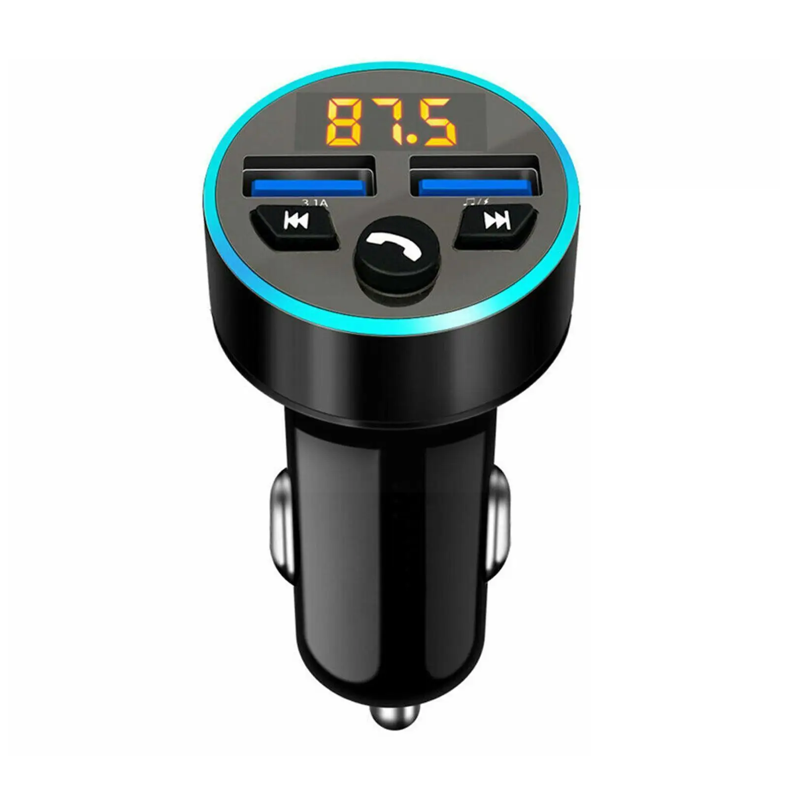 

Fm-передатчик, стерео, Автомобильный MP3-плеер 5,0 А, быстрая зарядка, двойной автомобильный модулятор, Fm, Usb, Bluetooth, комплект громкой связи O4d4