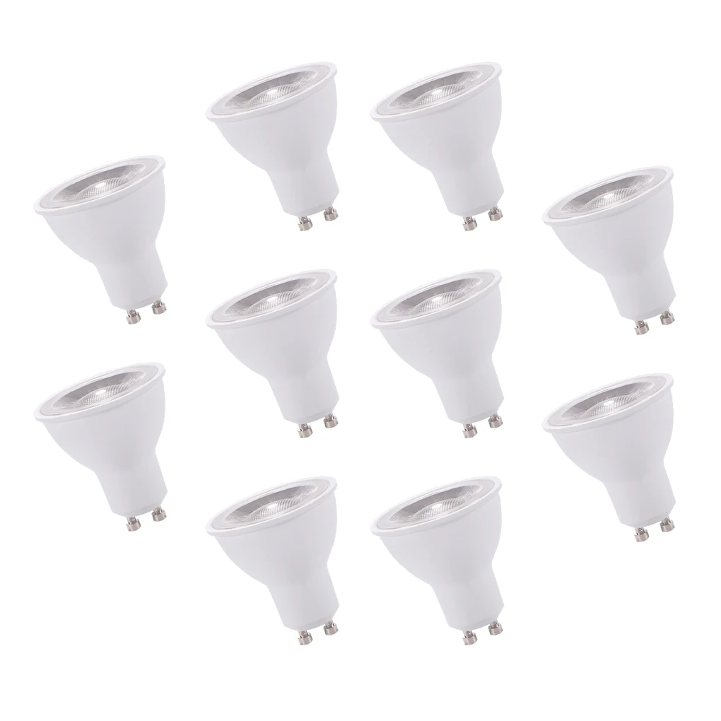 

10x GU10 7W LED Spot Light 500 Lumen 220V Spotlight Bulb Home Decoration