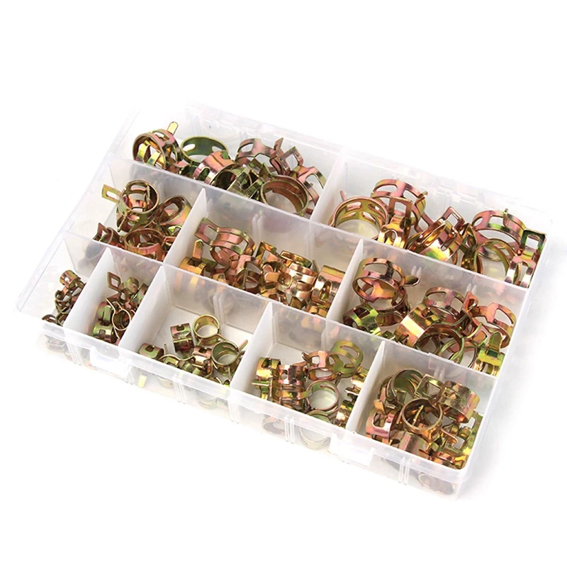 100 шт. внутренний диаметр 6-17 мм цветное Цинковое эластичное кольцо зажим для