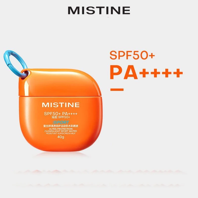 Фото Солнцезащитный крем и праймер для лица Mistine с широким спектром защиты от УФ-излучения, легкий, нежирный, ежедневный солнцезащитный крем для мужчин и женщин SPF50 №3
