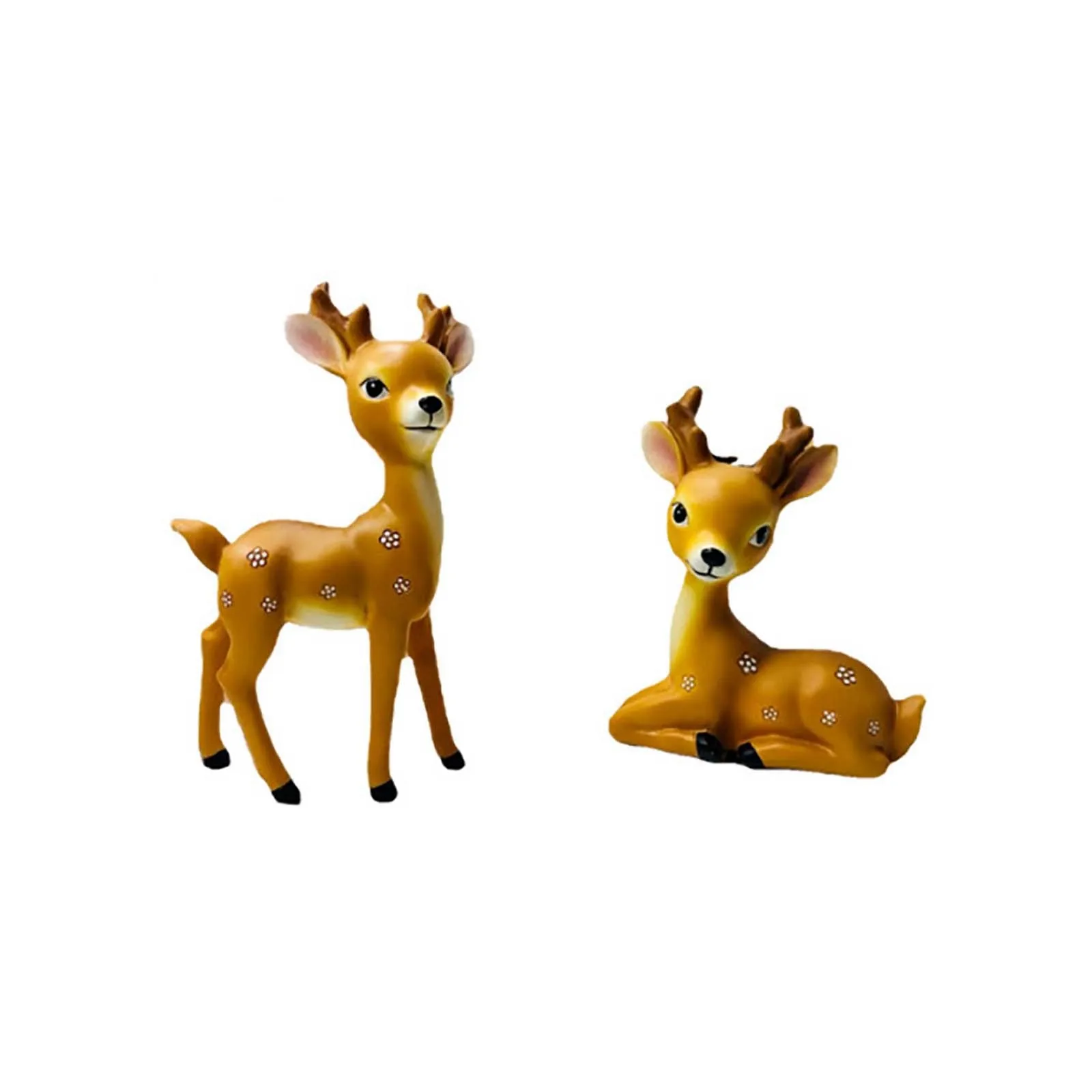 

Deer Cute Little Animal Ornaments Home Desktop Resin Crafts Christmas Props Decoration Gifts