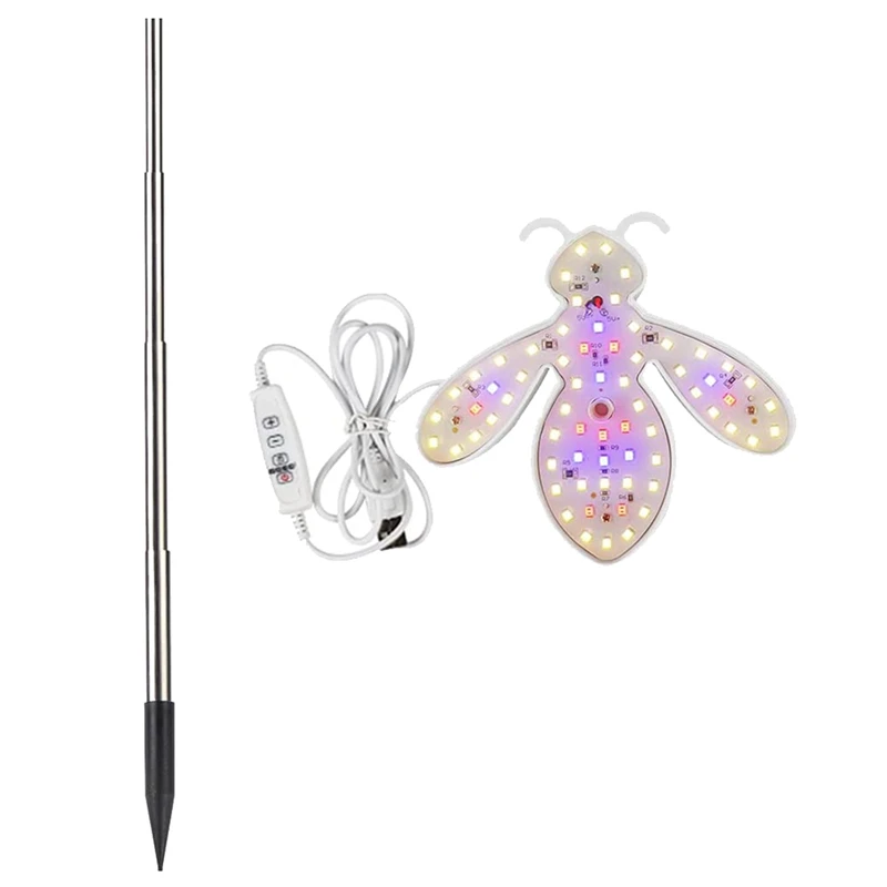 

LED Grow Light,Full Spectrum Halo Plant Light,Height Adjustable ,4/8/12/18H Timer & 5 Dimmable Levels US Plug