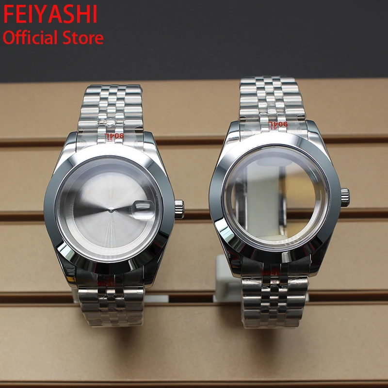 36mm 40mm Watch Case Watchband Sapphire Crystal Glass For Oyster Air King nh34 nh35 nh36 nh38 Miyota 8215 Movement 28.5mm Dial