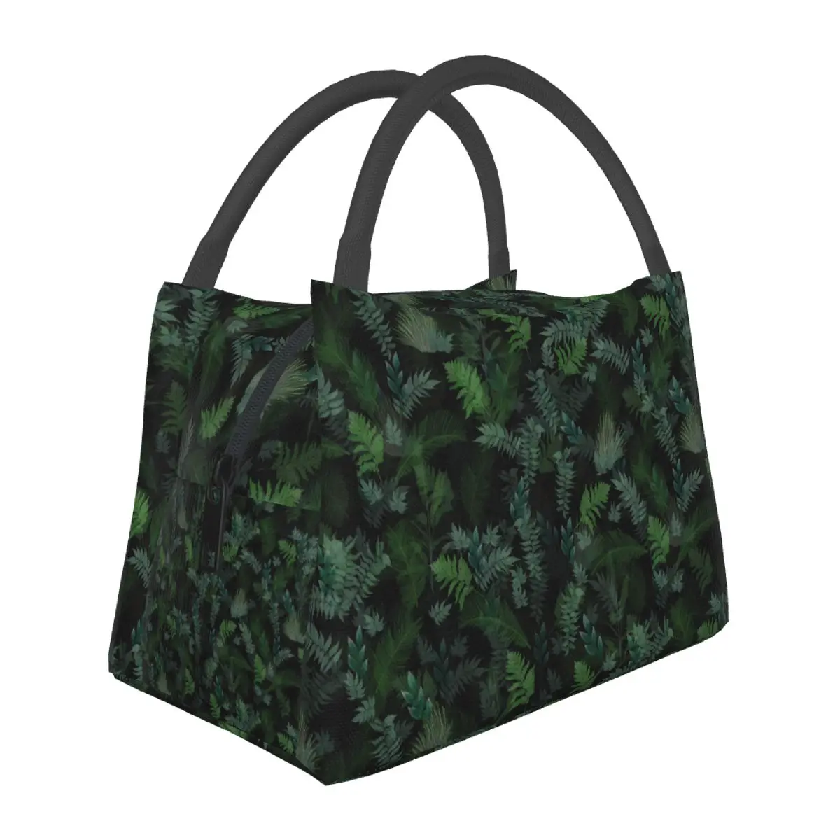 

Tropical Leaf Lunch Bag Modern Foliage Casual Lunch Box For Girls Office Portable Zipper Cooler Bag Design Thermal Lunch Bags