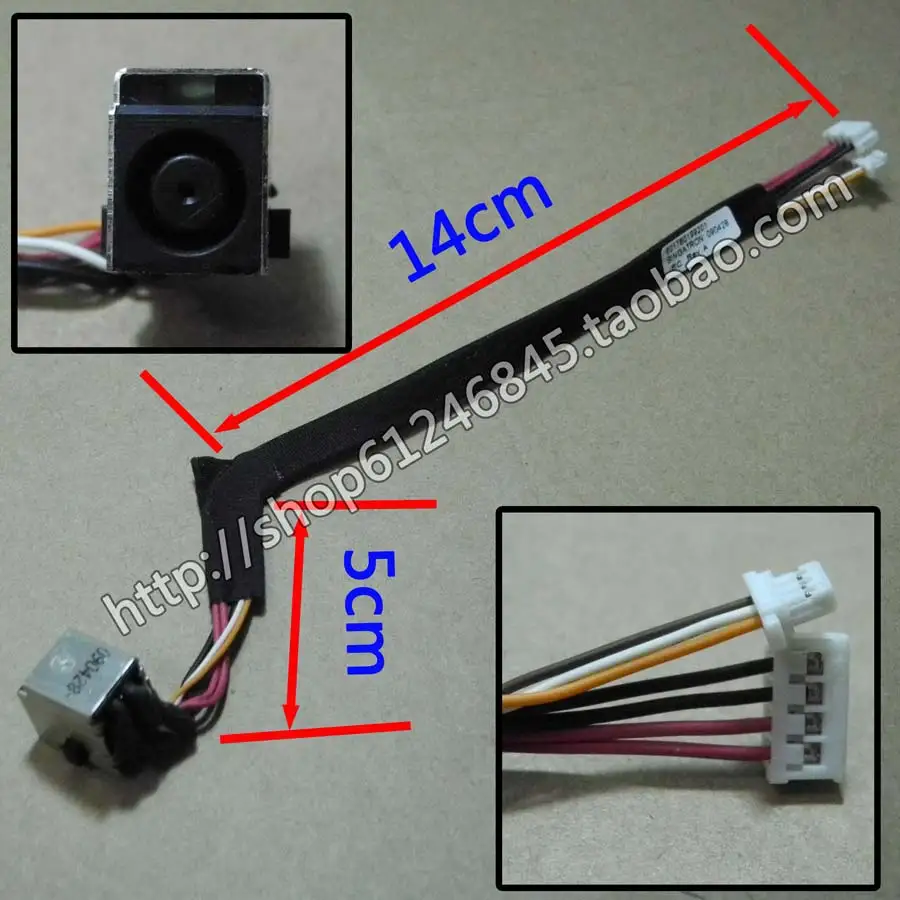 

DC Power Jack with cable For HP HSTNN-161C-4 laptop DC-IN Flex Cable