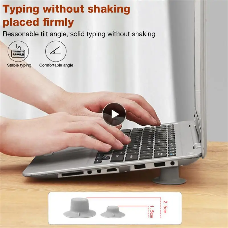 

Collapsible Stand Tablet Stand For Laptop Notebook Pvc Suction Pad Holder Computer Cooling Pad Computer Accessories Anti-skid