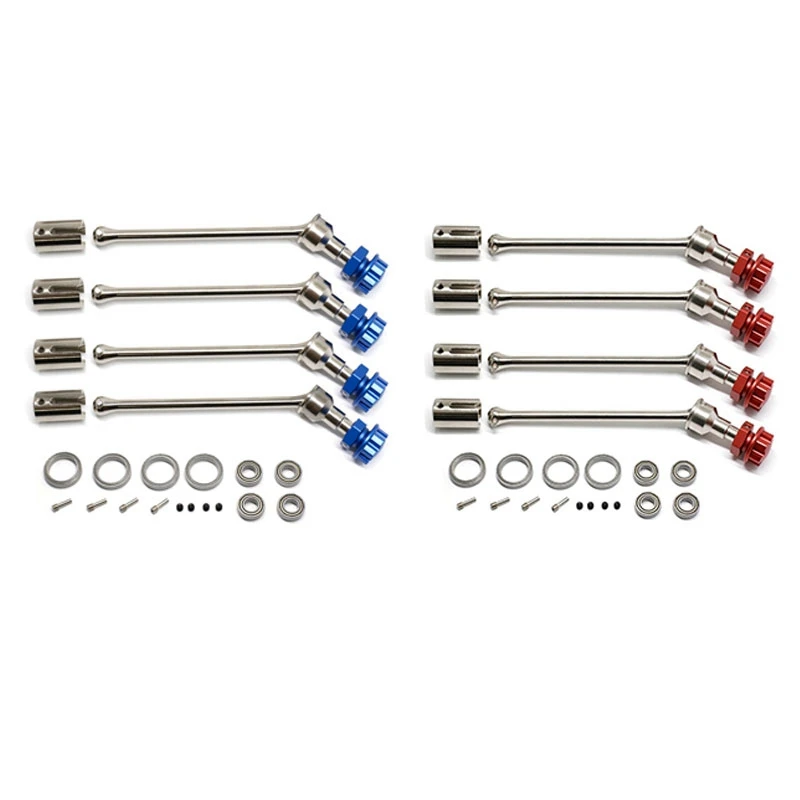 

4Pcs 8996X Steel Extended Drive Shaft CVD With Splined Wheel Hex For 1/10 Traxxas MAXX Widemaxx RC Car Parts A