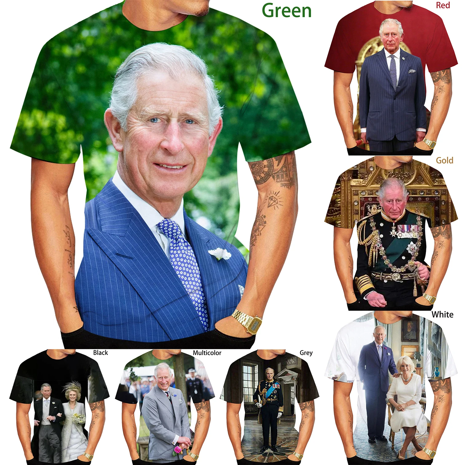 

Newest Fashion 3D Print UK King Charles III TShirt Men/Women T Shirt Boy/Girl Streetwear Kids/Child Tees Unisex Pullover Tops