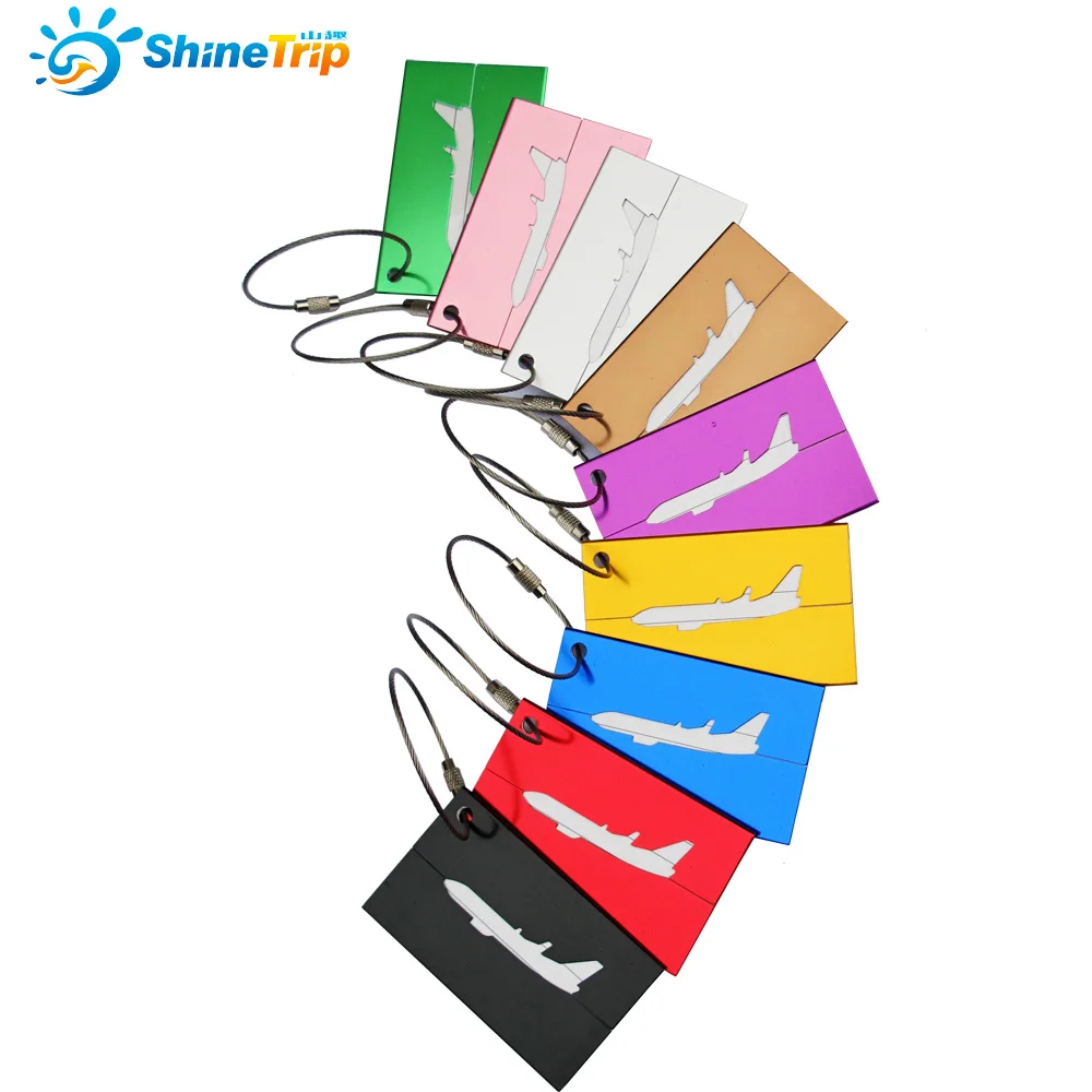 

ShineTrip A171-B Aluminium Alloy Travel Luggage Tags Baggage Name Tags Suitcase Address Label Holder Metal Luggage Tag Travel