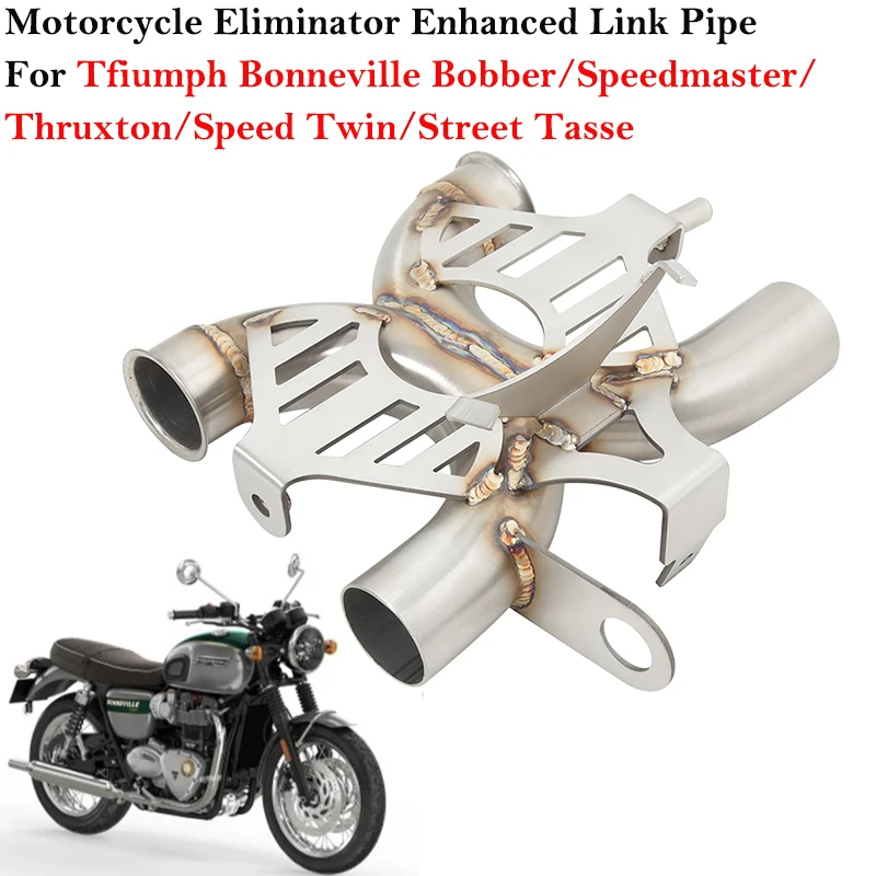 

Для Triumph Street Speed Twin 900 Bonneville Bobber thruкстон R Speed master T100 T120 1200 выхлопная система модифицировать удалить катализатор