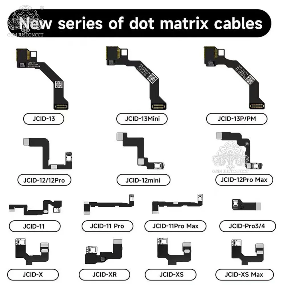 

JCID Dot Matrix Flex Cable For Iphone X-13 Dot Matrix Face Id Repair Replacement JC Dot Projector Read Write For JC V1S