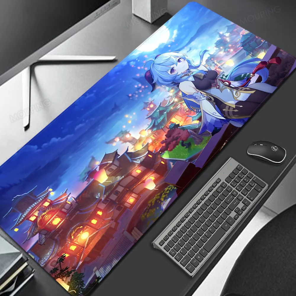 

Desk Mat Keyboard Pad Green Blue Mouse Mat Cute Kawaii Desk Setup Accessories Gaming Mouse Mat Sakura 80x40 Free Shipping
