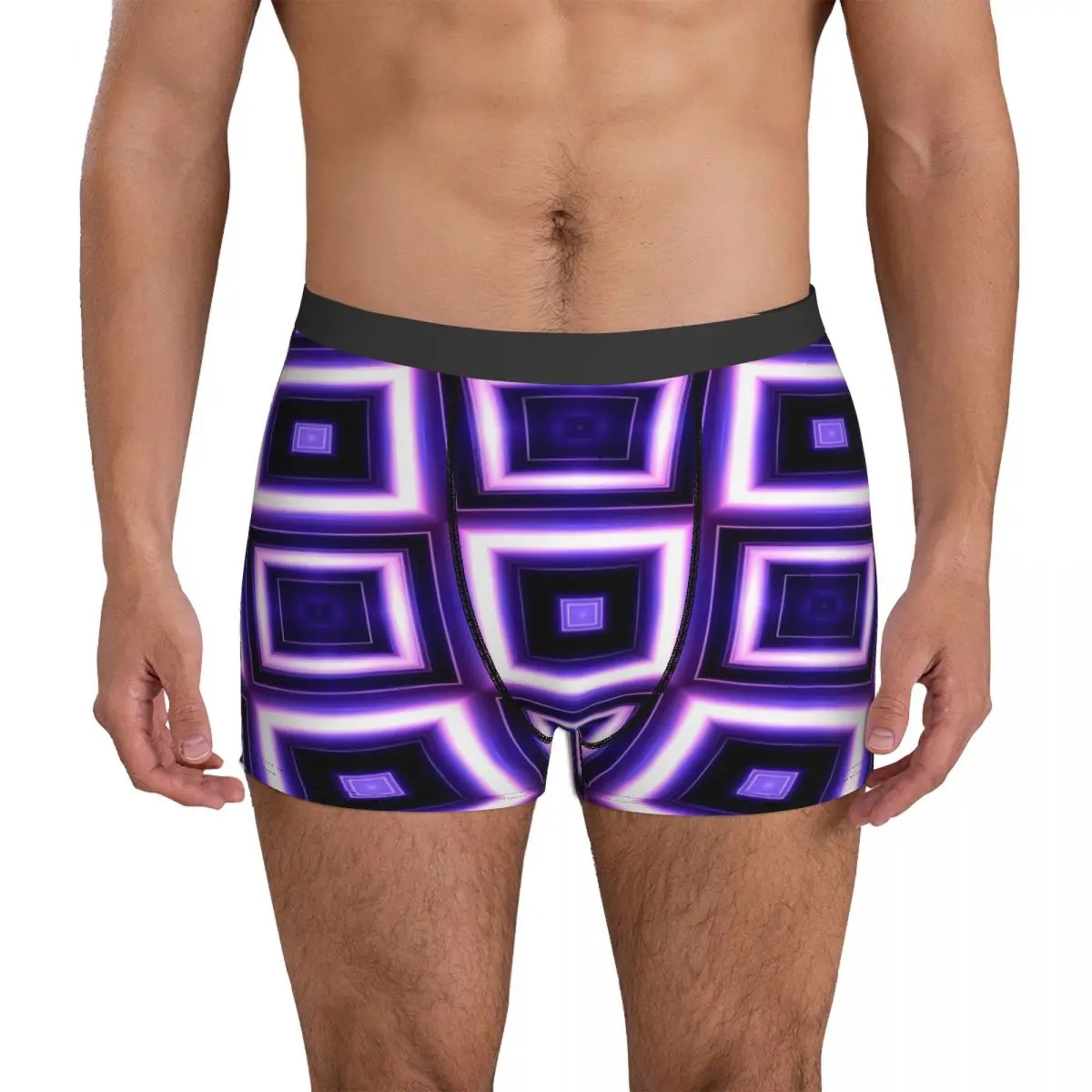 

Боксеры Мужские дышащие с 3d-карманом и принтом, большие размеры