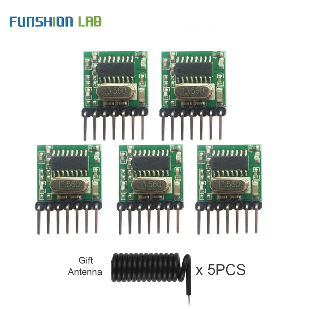 Универсальный беспроводной радиочастотный передатчик FUNSHION 5 шт. модуль