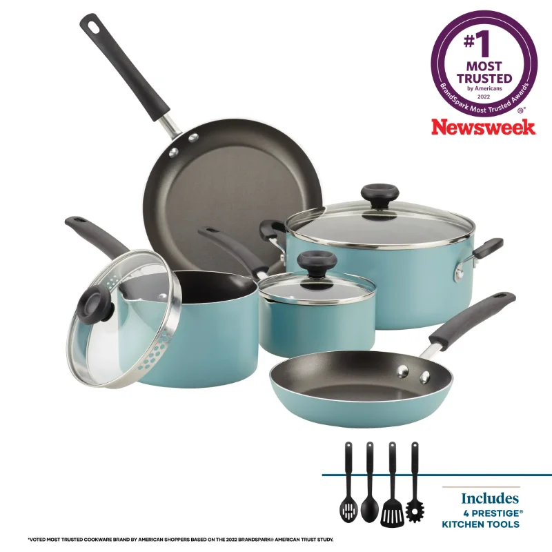 Farberware 12-Piece Easy Clean Nonstick Pots and Pans/Cookwa